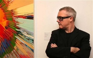 In a spin? Damien Hirst at Sotheby&#039;s in 2008