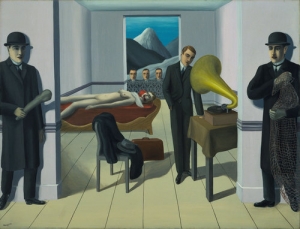 Rene Magritte&#039;s &#039;The Menaced Assassin,&#039; 1927.