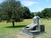 Henry Moore's 'Draped Seated Woman,' 1957-58, Yorkshire Sculpture Park.