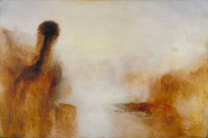 The exhibition includes works by J.M.W. Turner. Pictured: &#039;Landscape with Water.&#039;