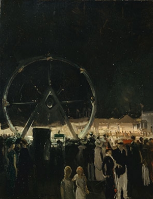 George Bellows, Outside the Big Tent, 1912 (detail). Oil on canvas. 