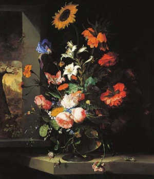 Jacob van Walscapelle&#039;s &#039;Floral Still Life,&#039; 1681.
