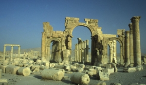 The Palmyra Roman Ruins in Syria, which have been seized by ISIS.