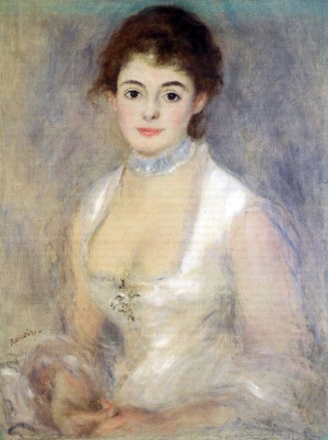 Pierre-Auguste Renoir&#039;s &#039;Madame Henriot,&#039; circa 1876.