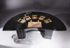 A black lacquer "Tardieu" desk created by the Art Deco designer Emile-Jacques Ruhlmann sold for 2.3 million euros at Christie's International's three-day Paris auction of the Gourdon Collection of 20th-century design. The desk was estimated to sell for between 2 million euros and 3 million euros.