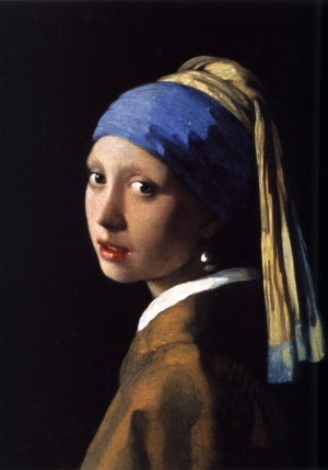 Johannes Vermeer&#039;s &#039;Girl with a Pearl Earring,&#039; circa 1665.