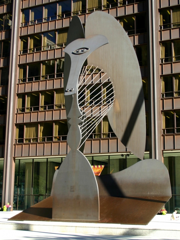 An untitled sculpture by Pablo Picasso, Chicago.