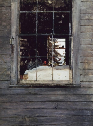 Andrew Wyeth, Geraniums, 1960, drybrush, © Andrew Wyeth.