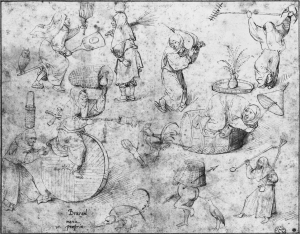 A drawing by Hieronymus Bosch.