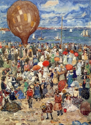 Maurice Prendergast&#039;s &#039;The Balloon,&#039; circa 1901.