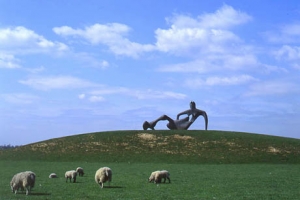 A Henry Moore sculpture at Perry Green.