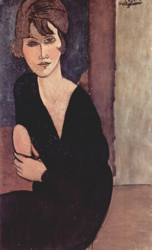 A portrait by Amedeo Modigliani.