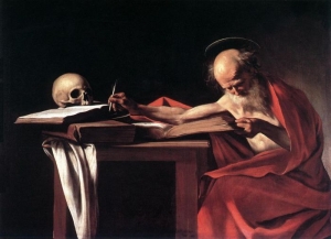 Caravaggio&#039;s &#039;Michelangelo Merisi da St. Hieronymus Writing,&#039; 1605-1606.