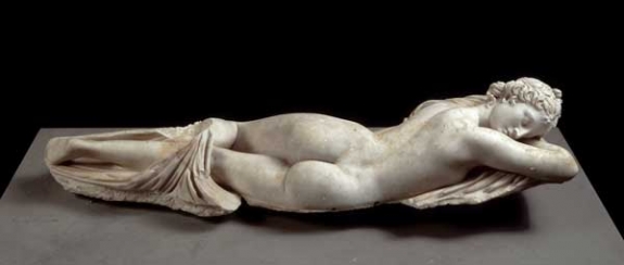 Sleeping Hermaphrodite, lent by Italy to Boston