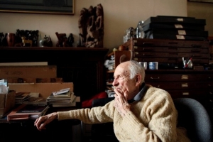 Will Barnet relaxes at his table in his studio. He still paints daily for three to four hours. At 99 and still painting, New York artist Will Barnet is a national treasure having influenced generations of artists. 