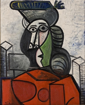 The forgers sold fake Picasso paintings. Pictured: Pablo Picasso&#039;s &#039;Buste de Femme,&#039; 1944.