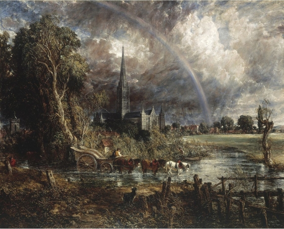 John Constable's 'Salisbury Cathedral from the Meadows.'