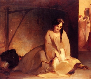 Thomas Sully&#039;s &#039;Cinderella at the Kitchen Fire,&#039; 1843.