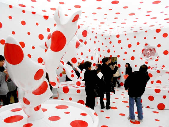 Yayoi Kusama installation.