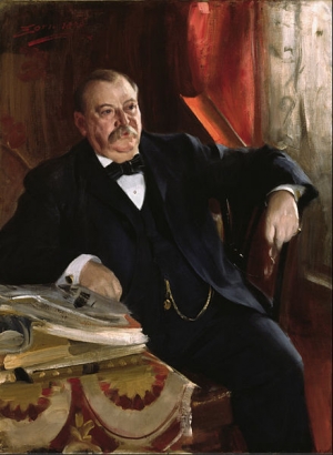 Anders Zorn&#039;s &#039;Grover Cleveland,&#039; 1889.