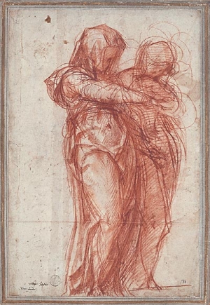 Jacopo Pontormo (1494–1557) Two Standing Women, after 1530? Light and dark red chalk, stumped Staatliche Graphische Sammlung Münich.