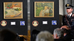 The recently recovered Gauguin and Bonnard paintings.