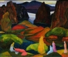 William Samuel Schwartz 'Figures in a Rocky Landscape.' 
