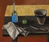  The Blue Labeled Bottle, 1918. Oil on canvas, 21 ¼ x 31 1/8 inches.