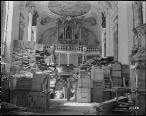 Nazi storage of looted objects.