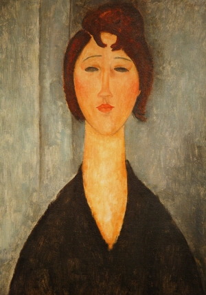 Amedeo Modigliani&#039;s &#039;Portrait of a Young Woman,&#039; 1918.