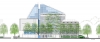 A rendering of the Harvard Art Museums' new facility on Quincy Street in Cambridge, MA.
