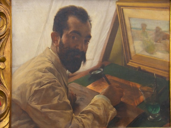 Portrait of Leopold Löwenstam by Lawrence Alma-Tadema, 1883