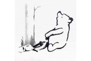 Banksy&#039;s &#039;Winnie the Pooh,&#039; 2013.