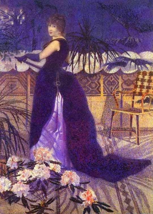 Henri-Edmond Cross&#039; &#039;Madame Hector France,&#039; 1891.