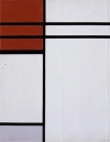 Piet Mondrian's Composition (A) En Rouge Et Blanc