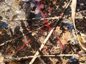 Detail of Jackson Pollock&#039;s &#039;Alchemy.&#039;