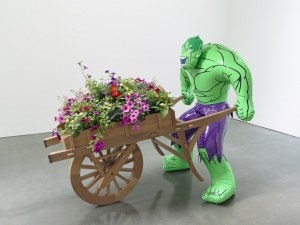 Jeff Koons&#039; Hulk sculpture.