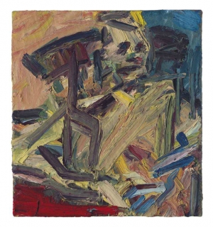 Frank Auerbach&#039;s &#039;Catherine Lampert Seated,&#039; 1990.