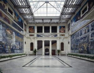 The interior of the Detroit Institute of Arts.