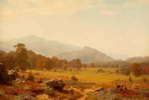 Albert Bierstadt&#039;s &#039;Autumn in the Conway Meadow Looking toward Mount Washington,&#039; 1858.