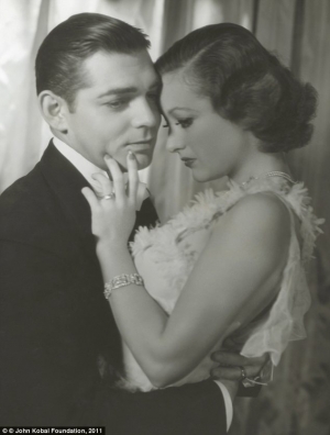 Soft focus: Clark Gable and Joan Crawford in a photograph for Dancing Lady in 1933 by George Hurrell
