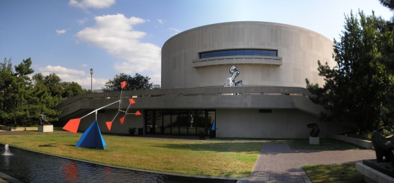 The Hirshhorn Museum.