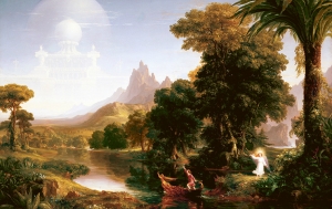 Thomas Cole&#039;s &quot;The Voyage of Life: Youth,&quot; 1840.