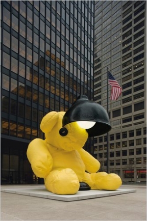 Urs Fischer’s monumental bronze bear  went for $6.8 million.