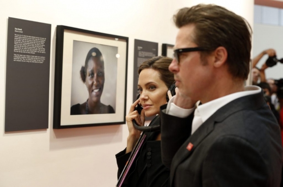 Angelina  Jolie and Brad Pitt