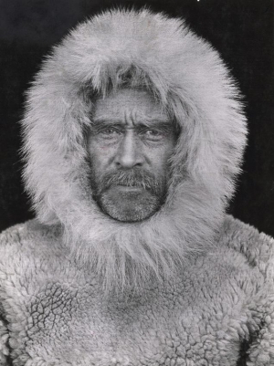 A portrait of Arctic explorer Adm. Robert E. Peary in Cape, Sheridan, Canada from 1908 by an unidentified photographer. On sale at Christie&#039;s December 6, 2012.