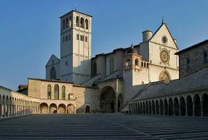 The Basilica of Saint Francis in Assisi, Italy.