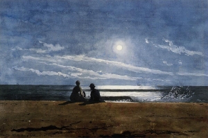 Winslow Homer&#039;s &#039;Moonlight,&#039; 1874.