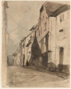 James McNeill Whistler's 'A Street at Saverne,' 1858. 