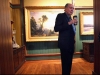 Jack Warner turns away after a last look at Asher B. Durand's “Progress (The Advance of Civilization),” before it was taken down and wrapped for shipping, shown below, at the Westervelt-Warner Museum of American Art in Tuscaloosa on Thursday. Warner's wife, Susan Austin, said the painting was the heart of her husband's collection.